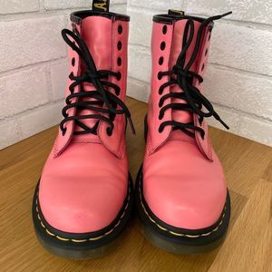 Dr Martens 25714 Acid Pink Womens Size 8 Leather Boots Punk Grunge